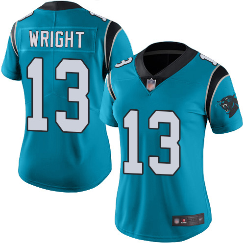 Carolina Panthers Limited Blue Women Jarius Wright Alternate Jersey NFL Football #13 Vapor Untouchable->carolina panthers->NFL Jersey